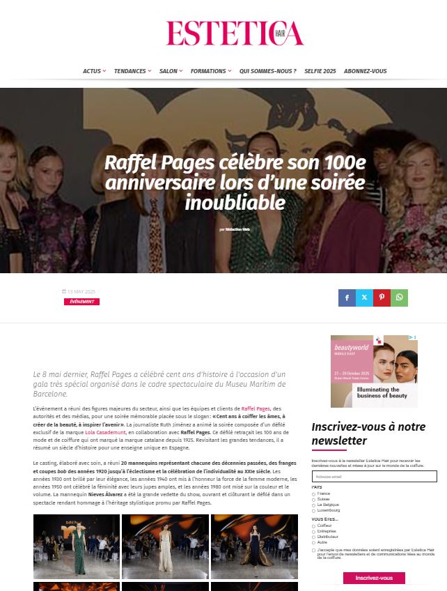 Raffel Pages célèbre son 100e anniversaire lors d’une soirée inoubliable